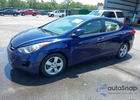 2013 Hyundai Elantra Gls из США, поврежденный, VIN 5NPDH4AE8DH238098